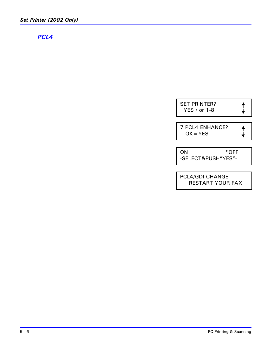 Pcl4 | Lanier 2001 User Manual | Page 114 / 210