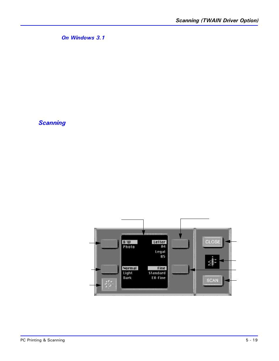 Scanning, Scanning -16 | Lanier 2001 User Manual | Page 127 / 210