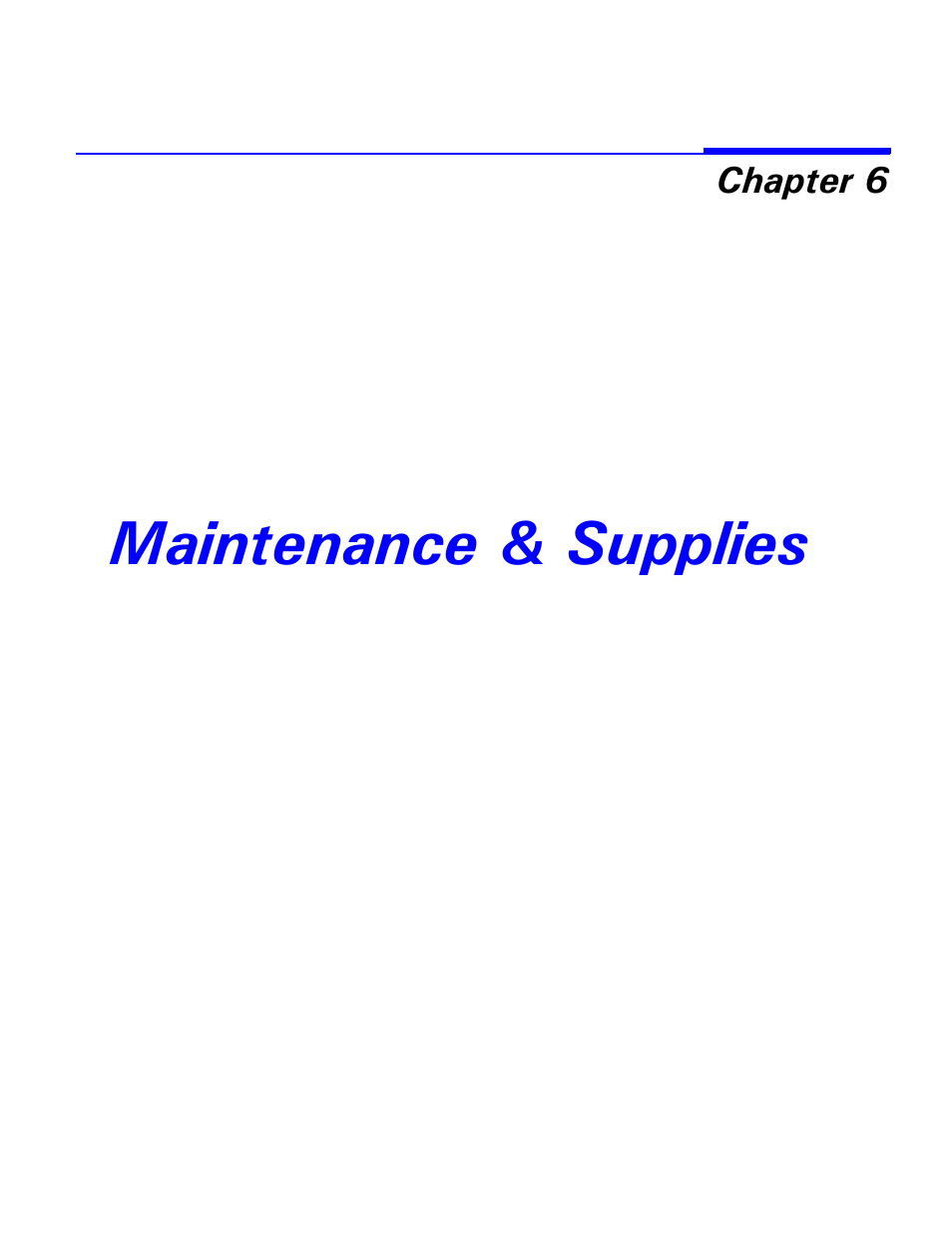 Maintenance & supplies, Chapter 6 - maintenance & supplies | Lanier 2001 User Manual | Page 135 / 210