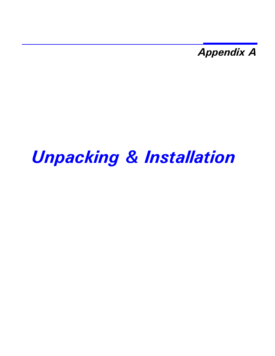 Unpacking & installation, Appendix a - unpacking & installation | Lanier 2001 User Manual | Page 169 / 210