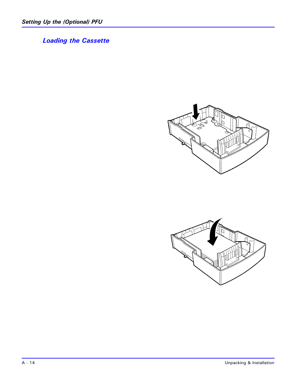 Loading the cassette | Lanier 2001 User Manual | Page 184 / 210