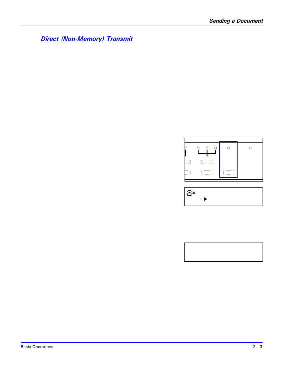 Direct (non-memory) transmit | Lanier 2001 User Manual | Page 27 / 210