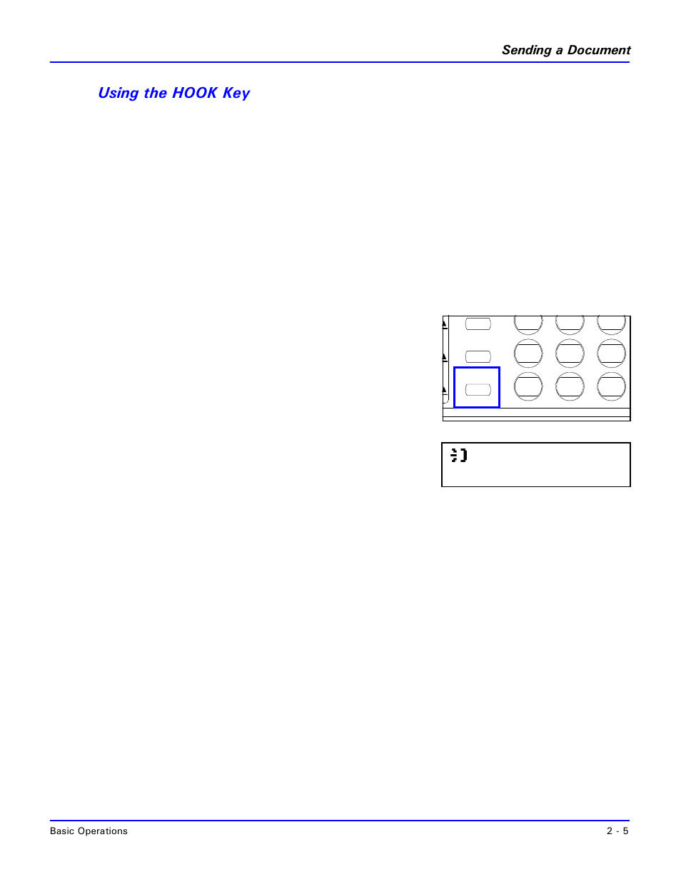 Using the hook key | Lanier 2001 User Manual | Page 29 / 210