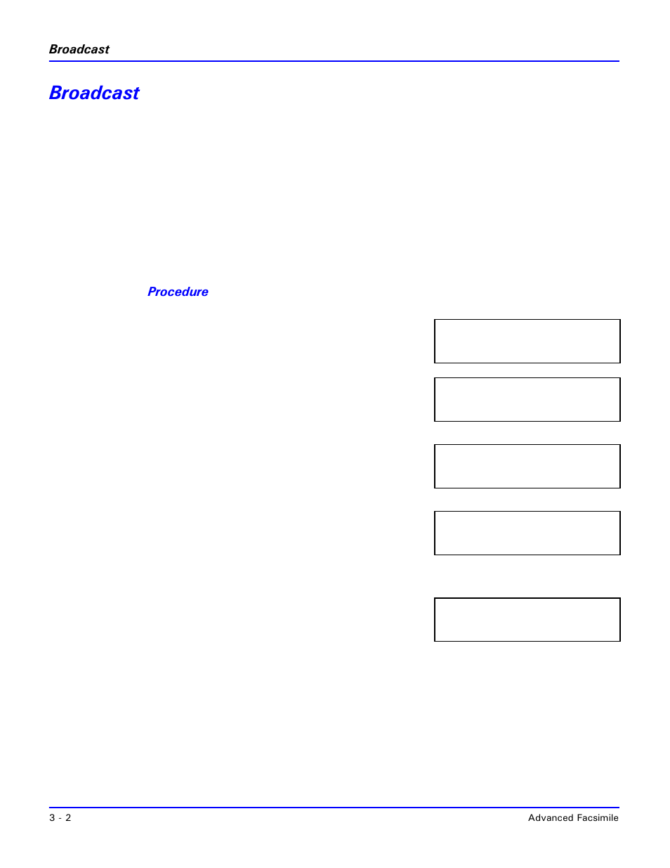 Broadcast, Broadcast -2 | Lanier 2001 User Manual | Page 42 / 210