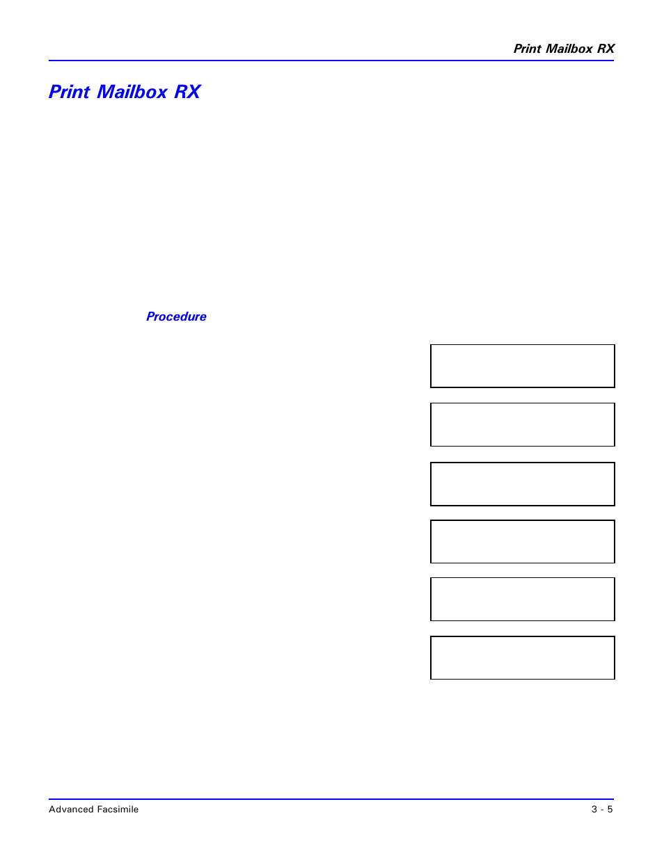 Print mailbox rx, Print mailbox rx -5 | Lanier 2001 User Manual | Page 45 / 210