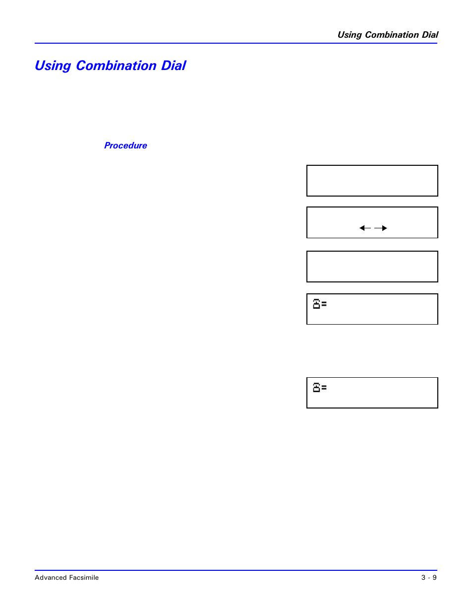 Using combination dial, Using combination dial -9 | Lanier 2001 User Manual | Page 49 / 210