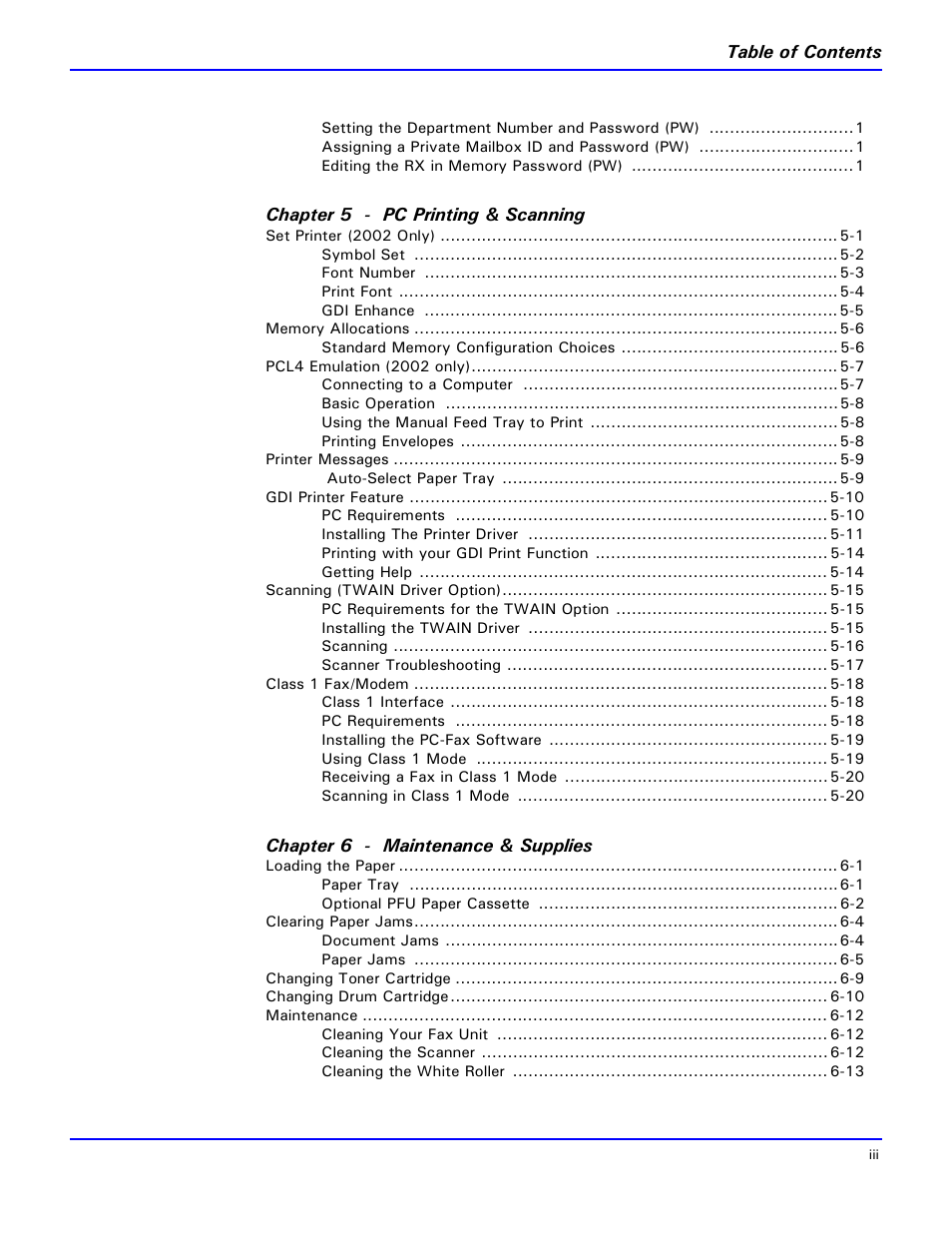 Lanier 2001 User Manual | Page 5 / 210