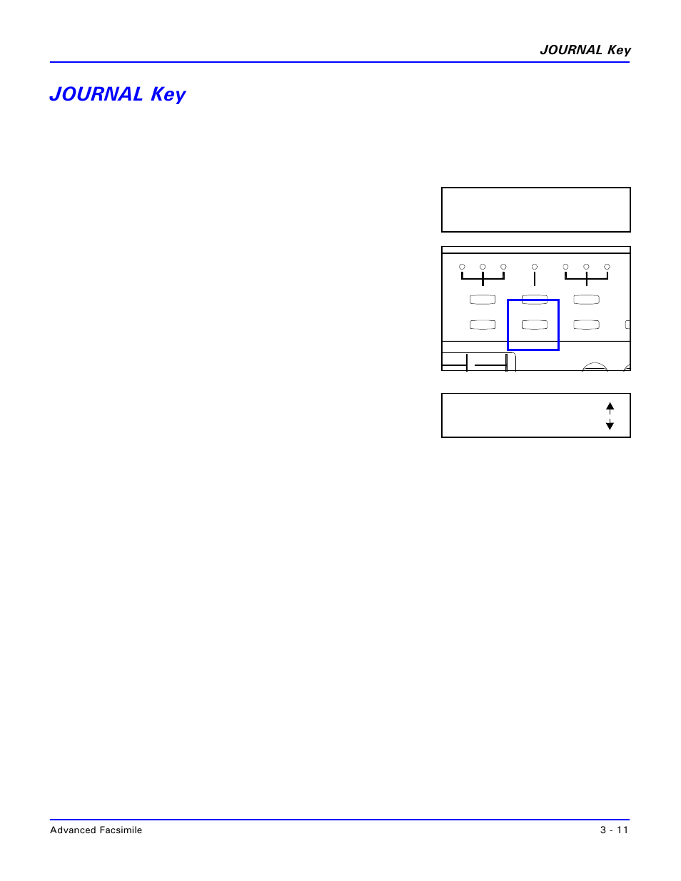 Journal key, Journal key -11 | Lanier 2001 User Manual | Page 51 / 210