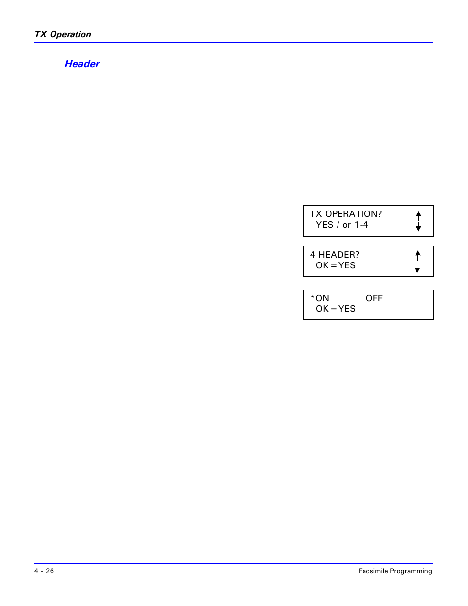 Header | Lanier 2001 User Manual | Page 86 / 210