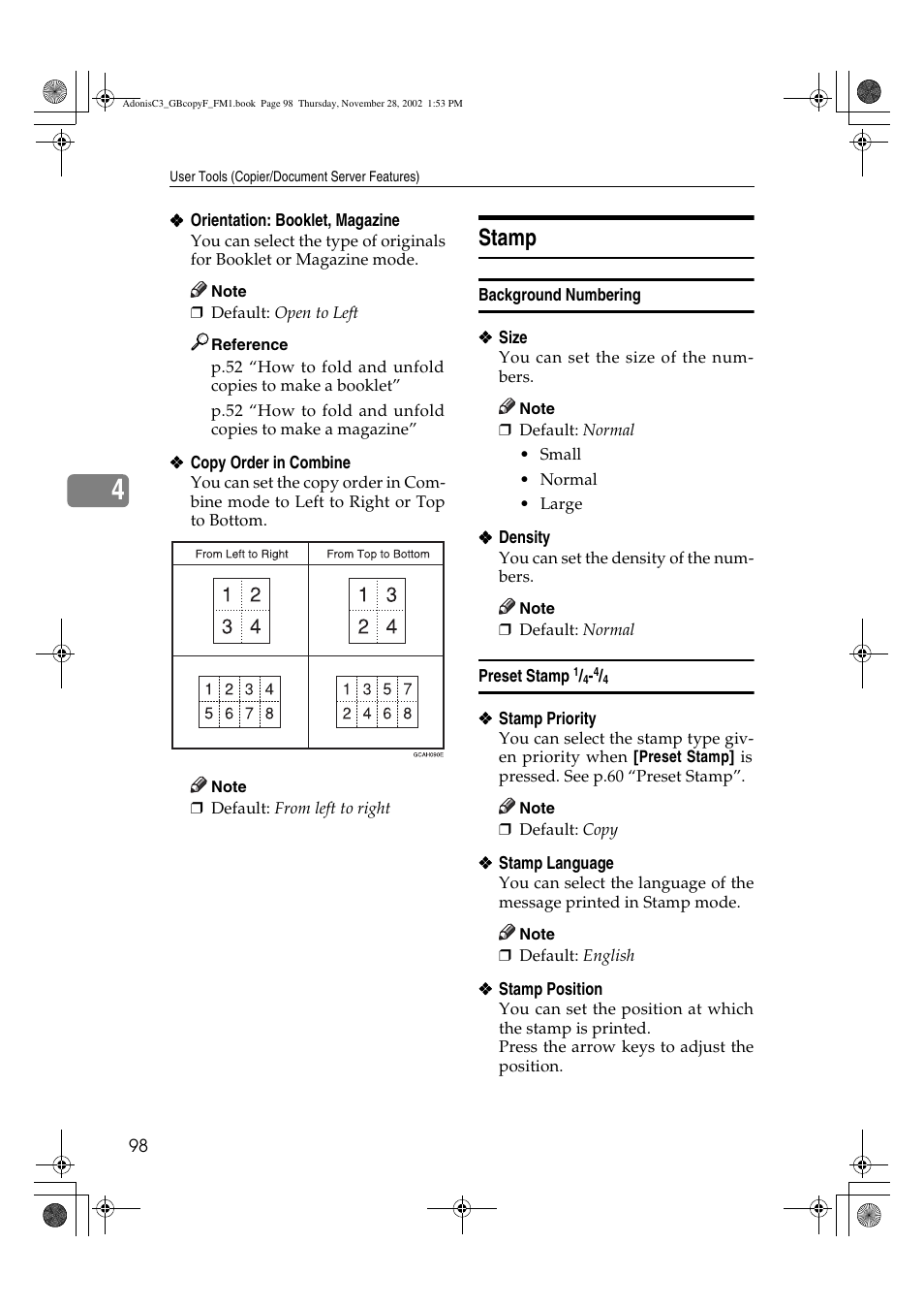 Stamp | Lanier LD 035 User Manual | Page 113 / 135