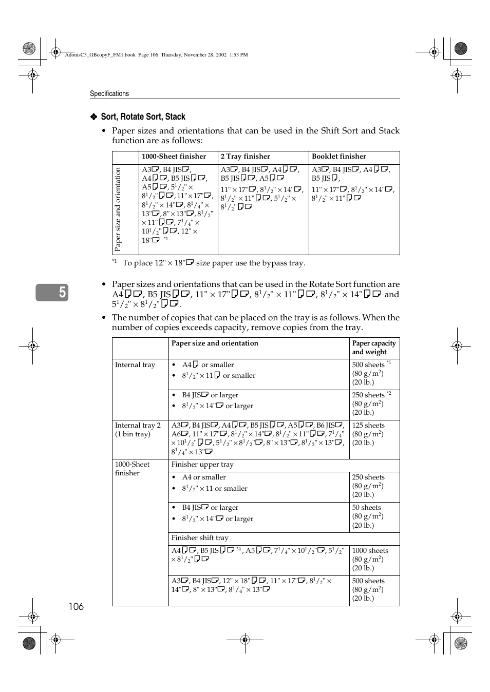 11"kl, 8, 14"kl and 5 | Lanier LD 035 User Manual | Page 121 / 135
