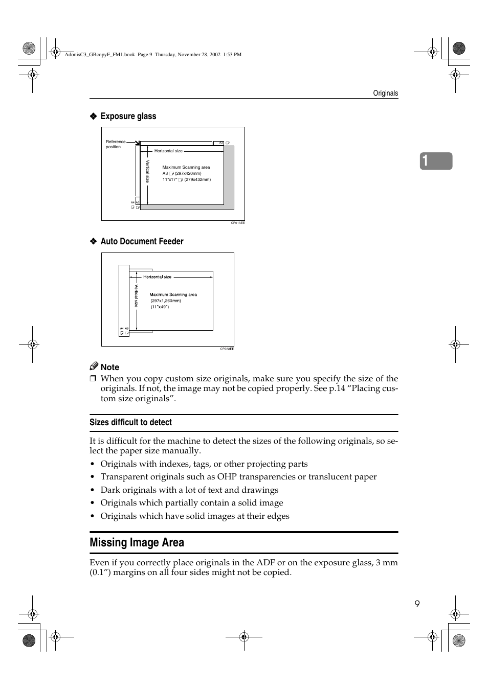 Missing image area | Lanier LD 035 User Manual | Page 24 / 135