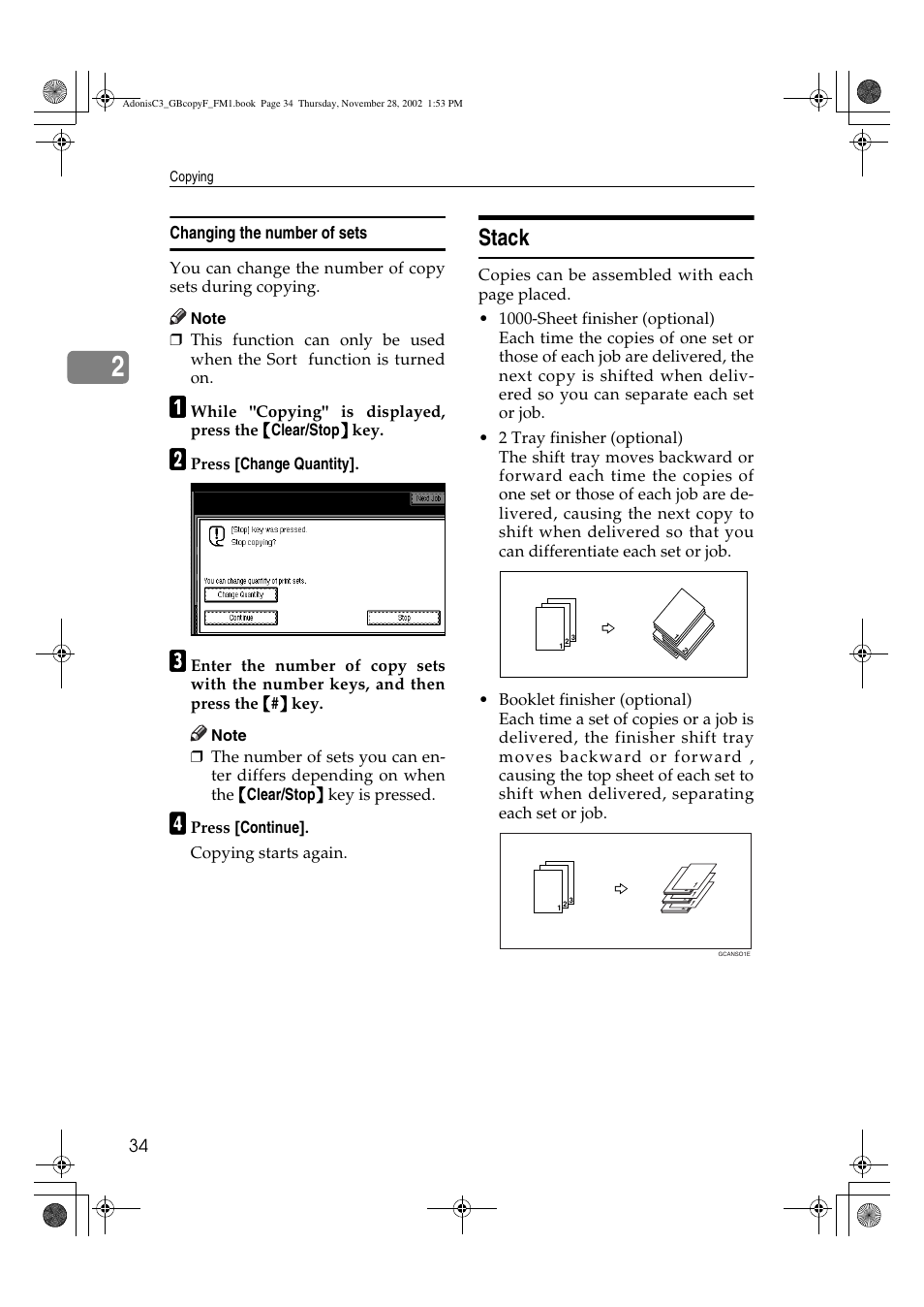 Stack | Lanier LD 035 User Manual | Page 49 / 135