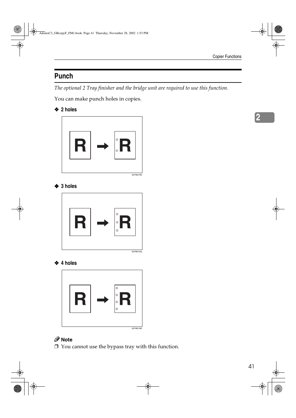 Punch | Lanier LD 035 User Manual | Page 56 / 135