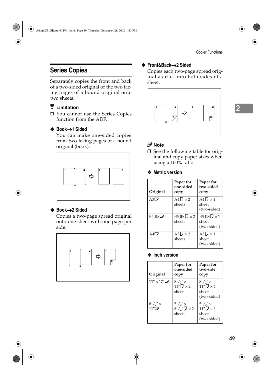 Series copies | Lanier LD 035 User Manual | Page 64 / 135