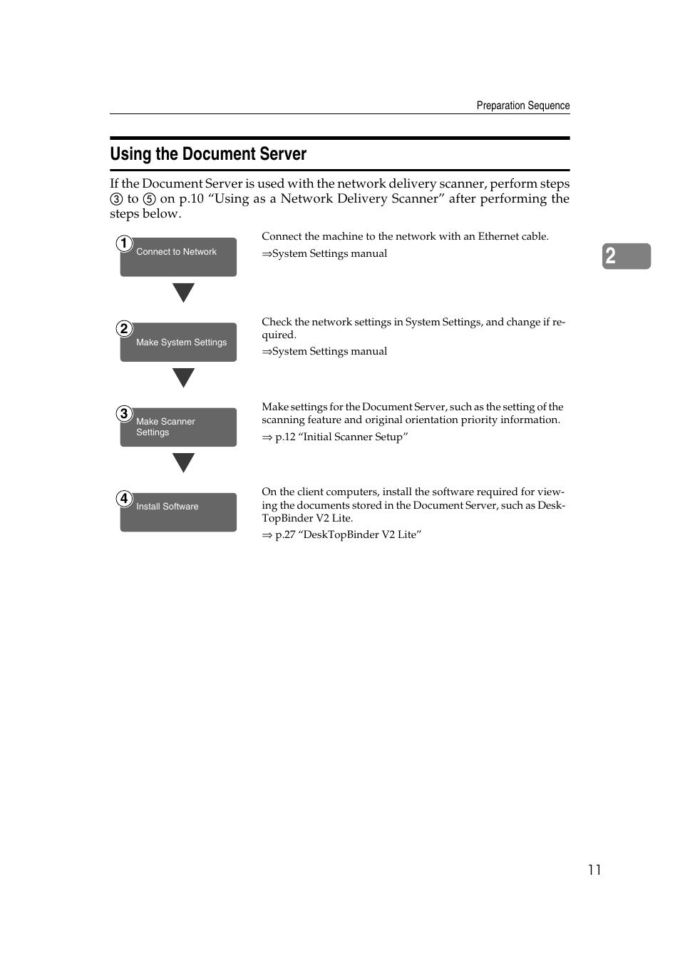 Using the document server | Lanier 5622 User Manual | Page 19 / 88