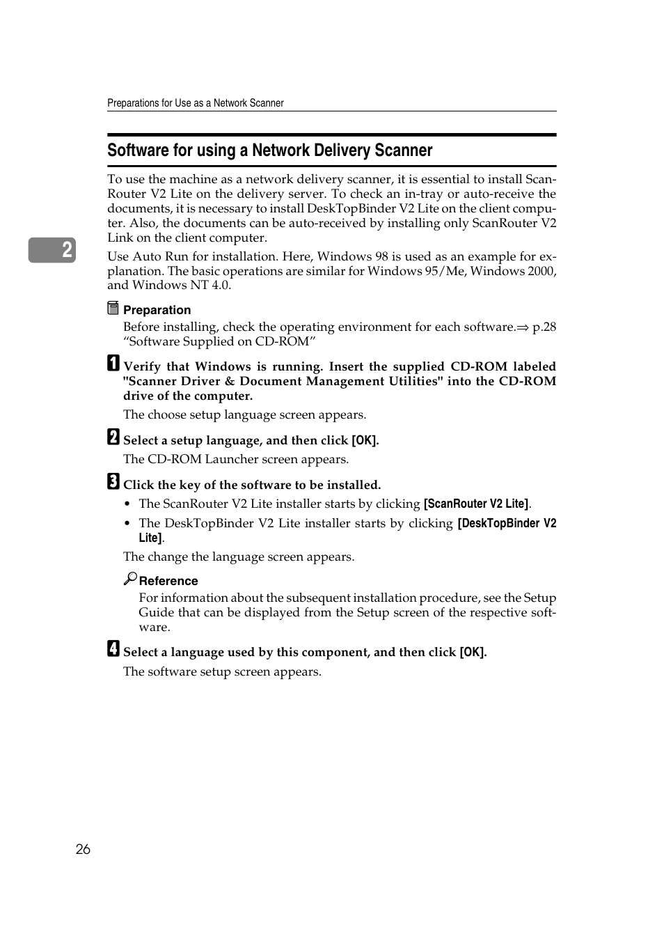 Software for using a network delivery scanner | Lanier 5622 User Manual | Page 34 / 88