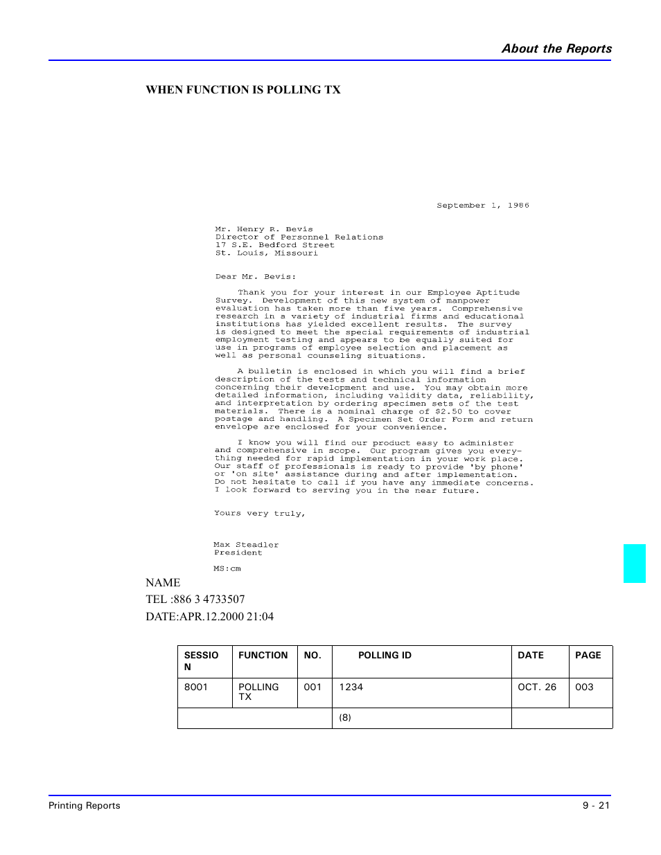 About the reports | Lanier 5415MFD User Manual | Page 163 / 258