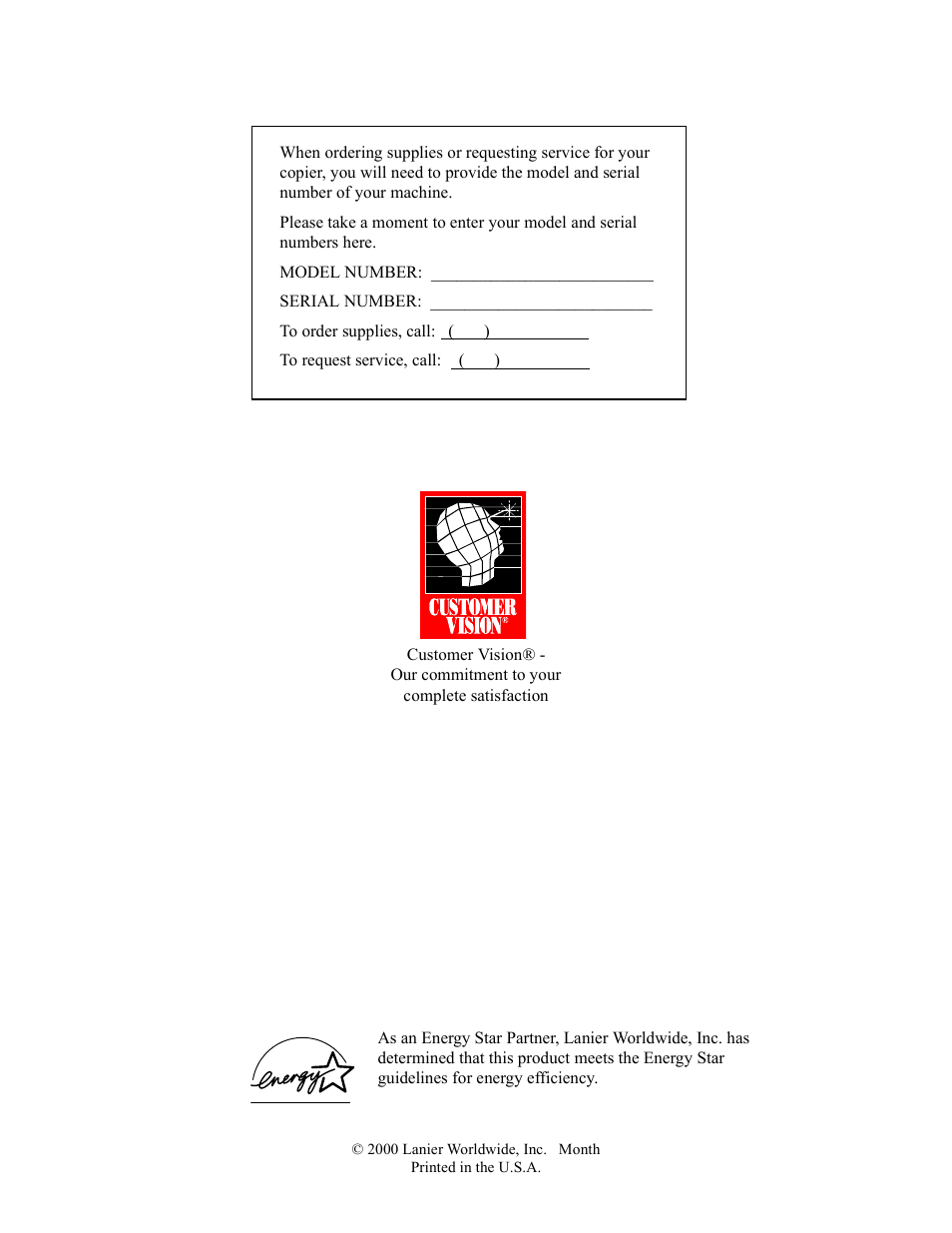 Lanier 5415MFD User Manual | Page 2 / 258