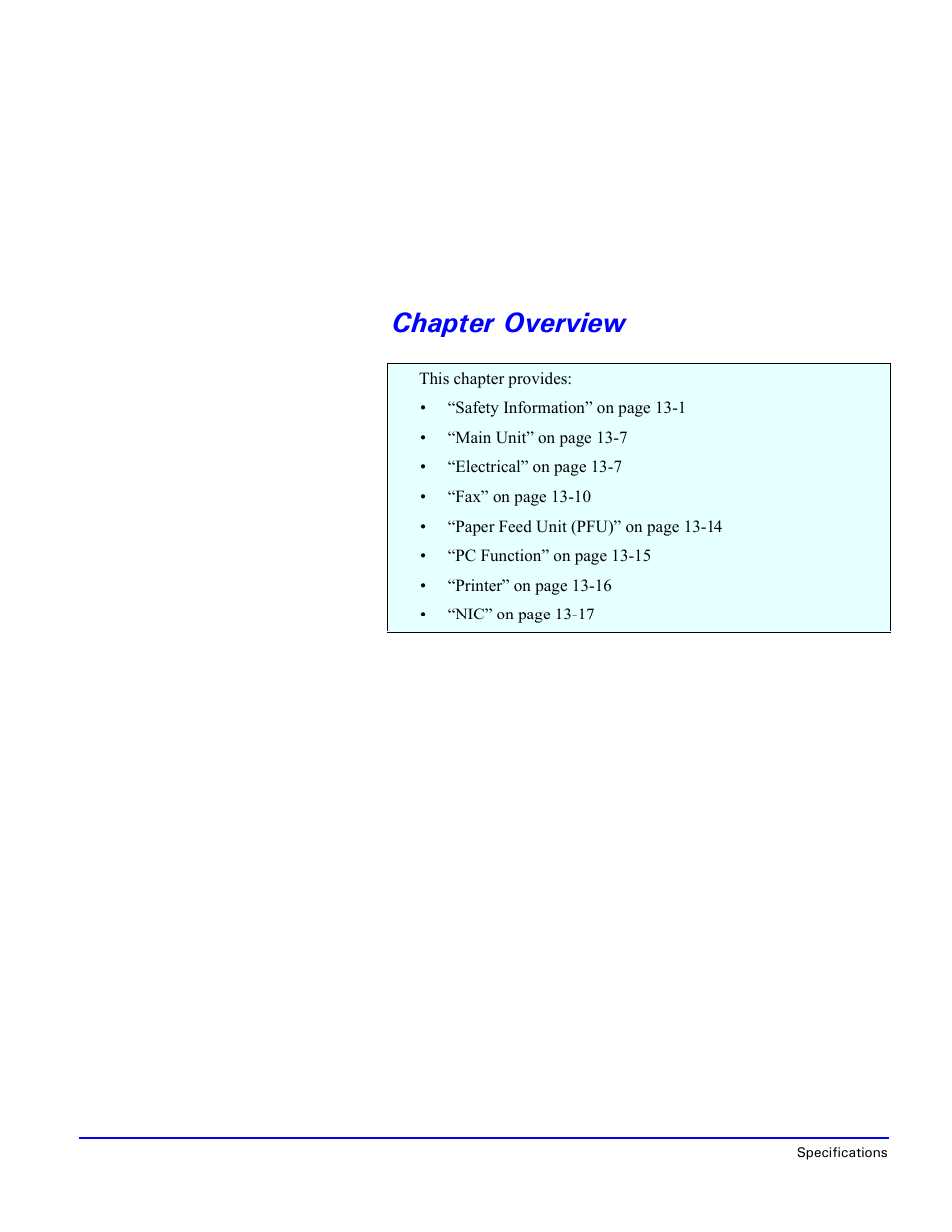 Chapter overview | Lanier 5415MFD User Manual | Page 226 / 258