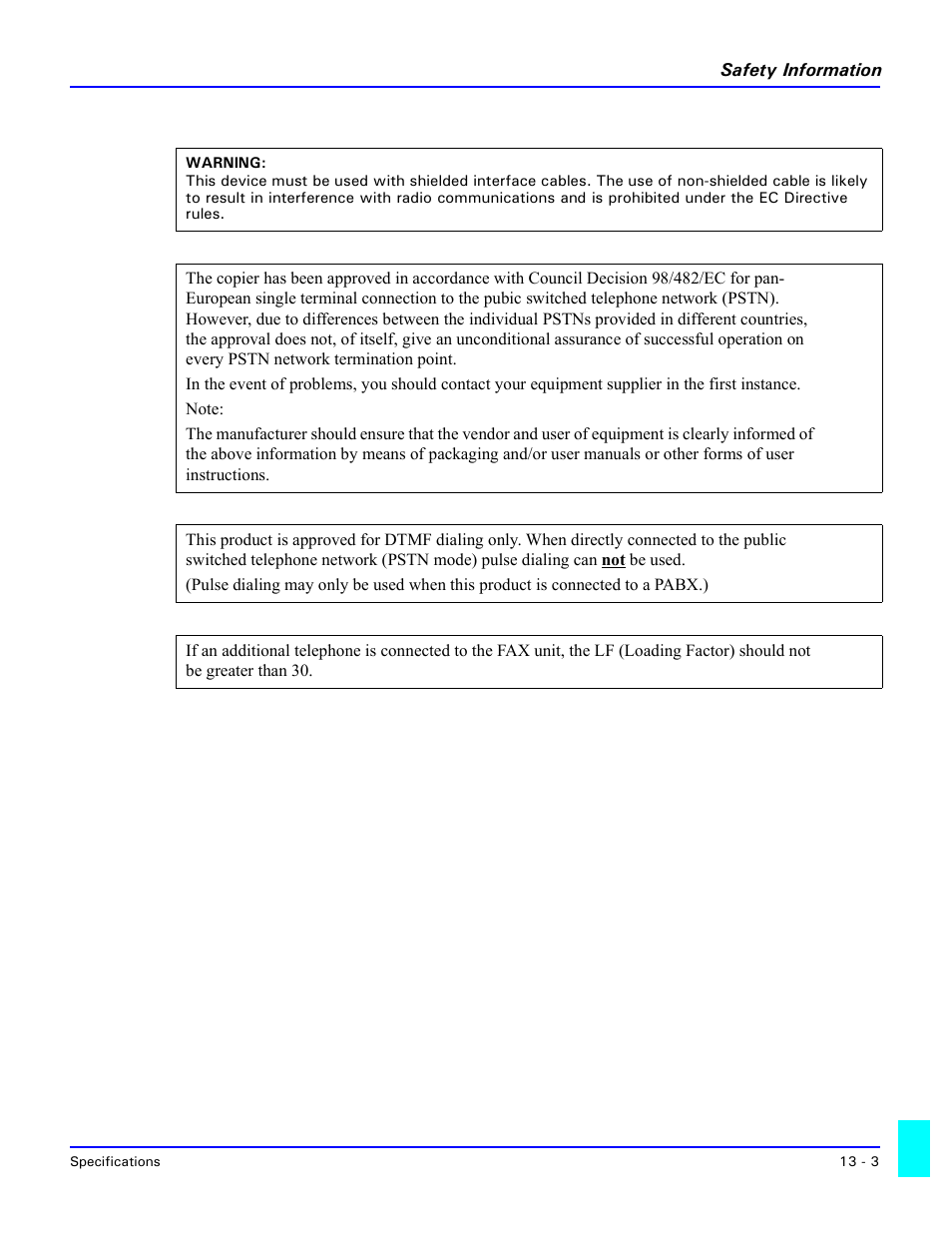 Lanier 5415MFD User Manual | Page 229 / 258