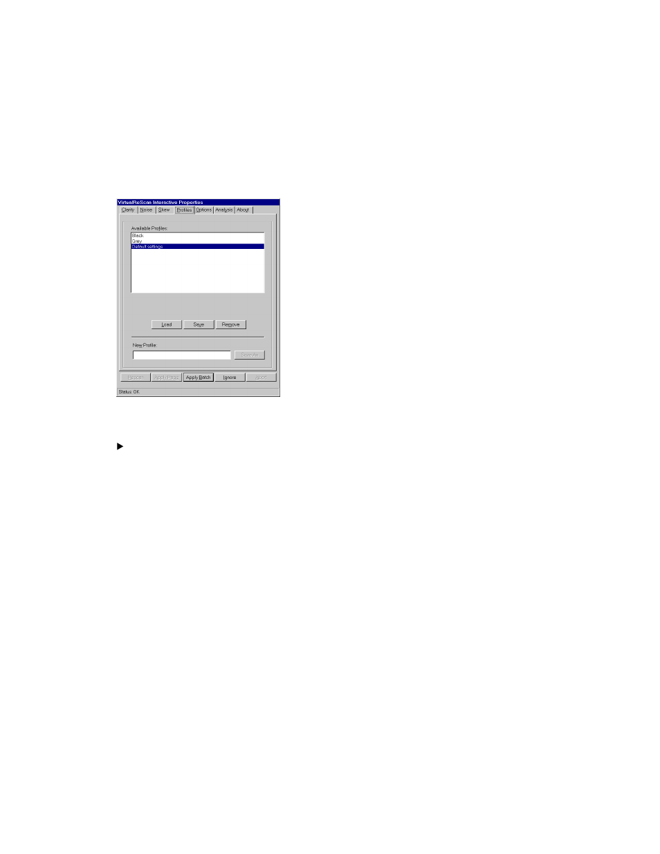Using the profiles tab | Lanier IS450DE User Manual | Page 35 / 47