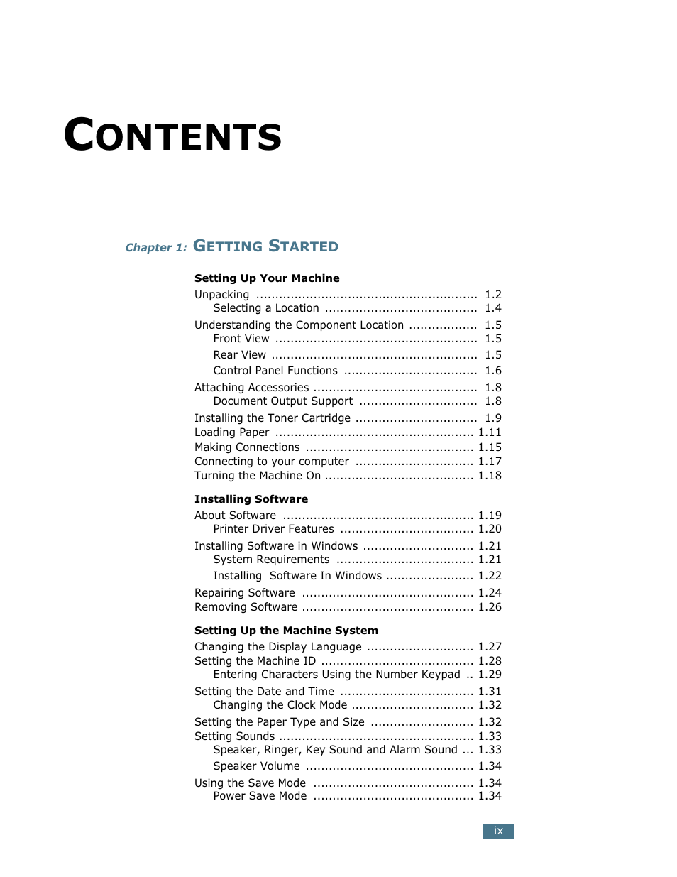 Ontents | Lanier LF215 User Manual | Page 11 / 196