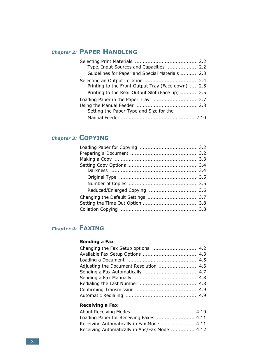 Lanier LF215 User Manual | Page 12 / 196