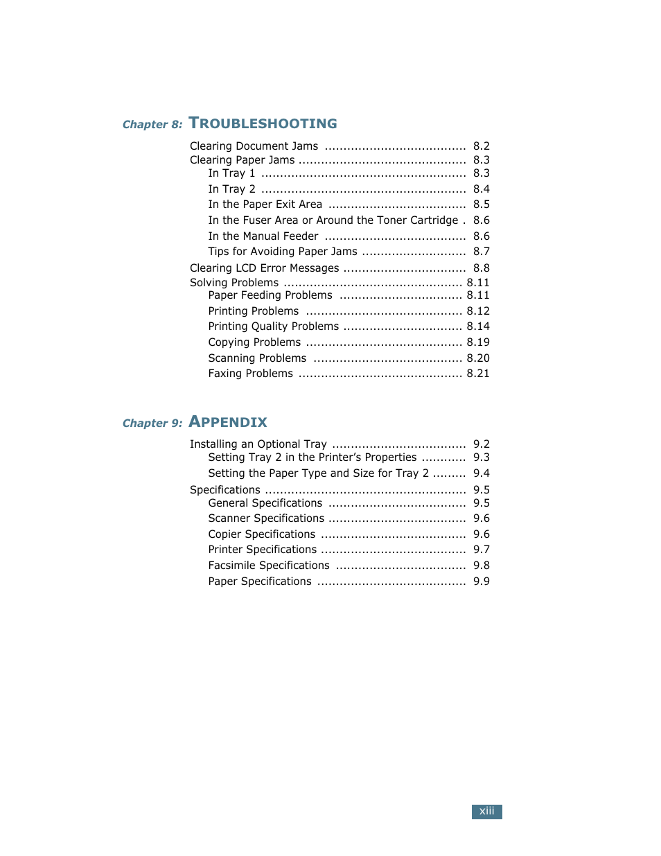 Lanier LF215 User Manual | Page 15 / 196