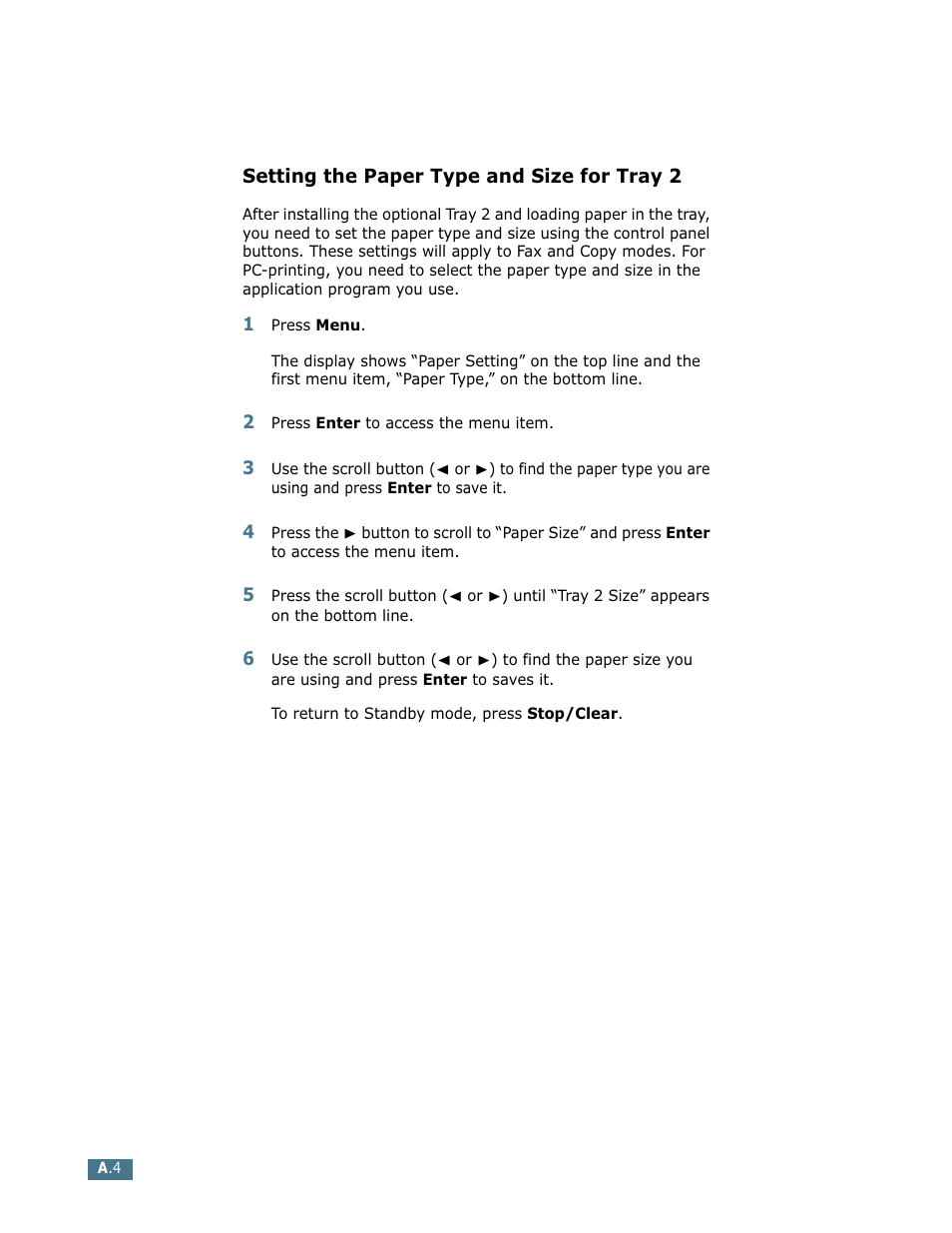 Setting the paper type and size for tray 2 | Lanier LF215 User Manual | Page 169 / 196
