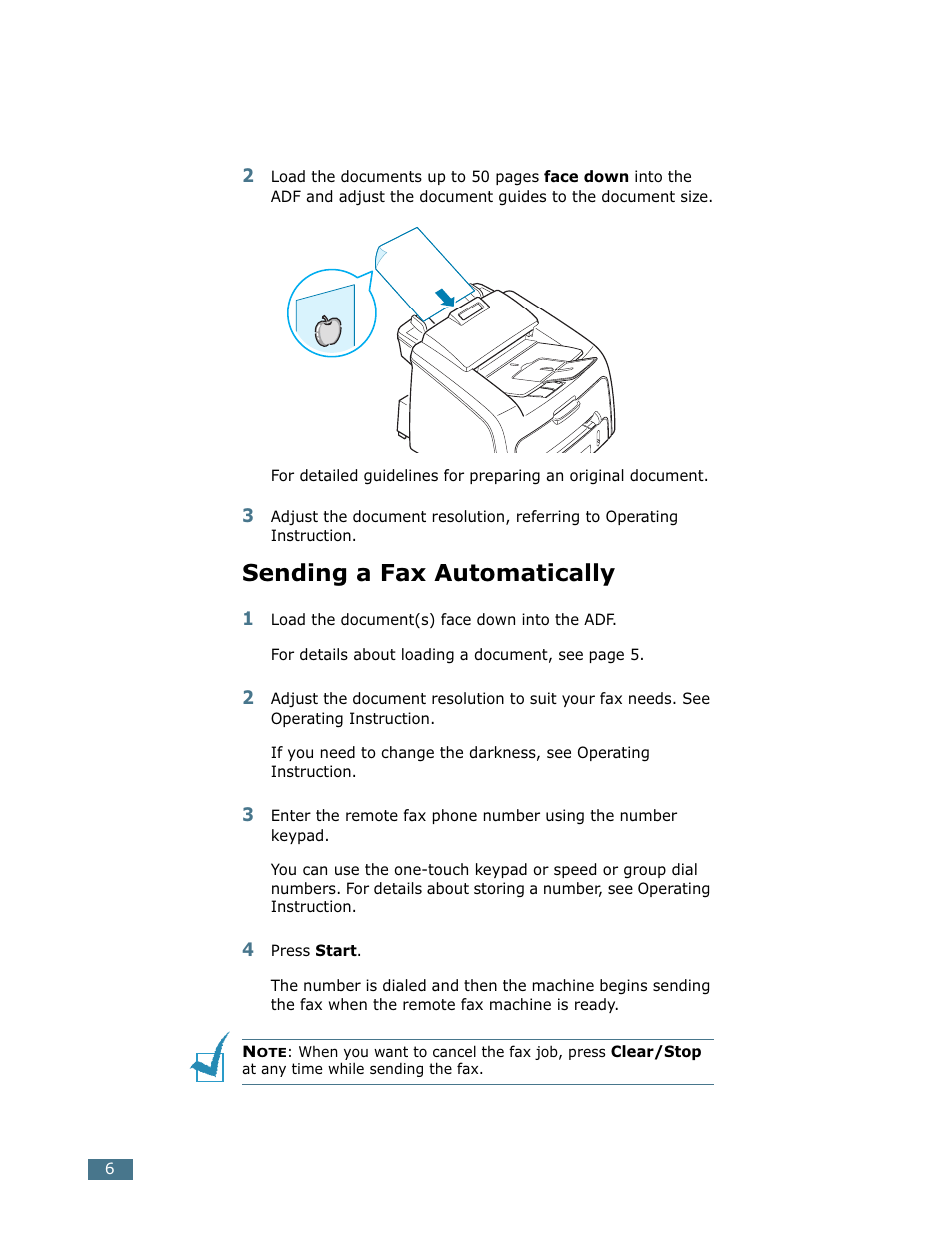 Sending a fax automatically | Lanier LF215 User Manual | Page 194 / 196