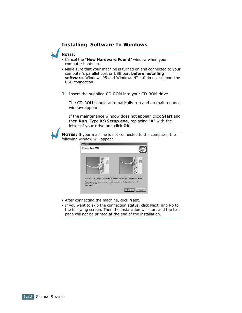 Installing software in windows | Lanier LF215 User Manual | Page 37 / 196