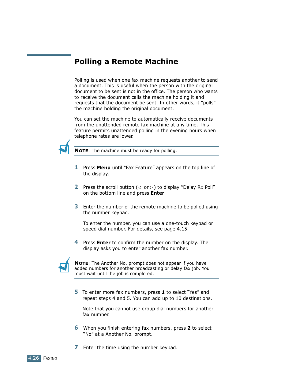 Polling a remote machine | Lanier LF215 User Manual | Page 93 / 196