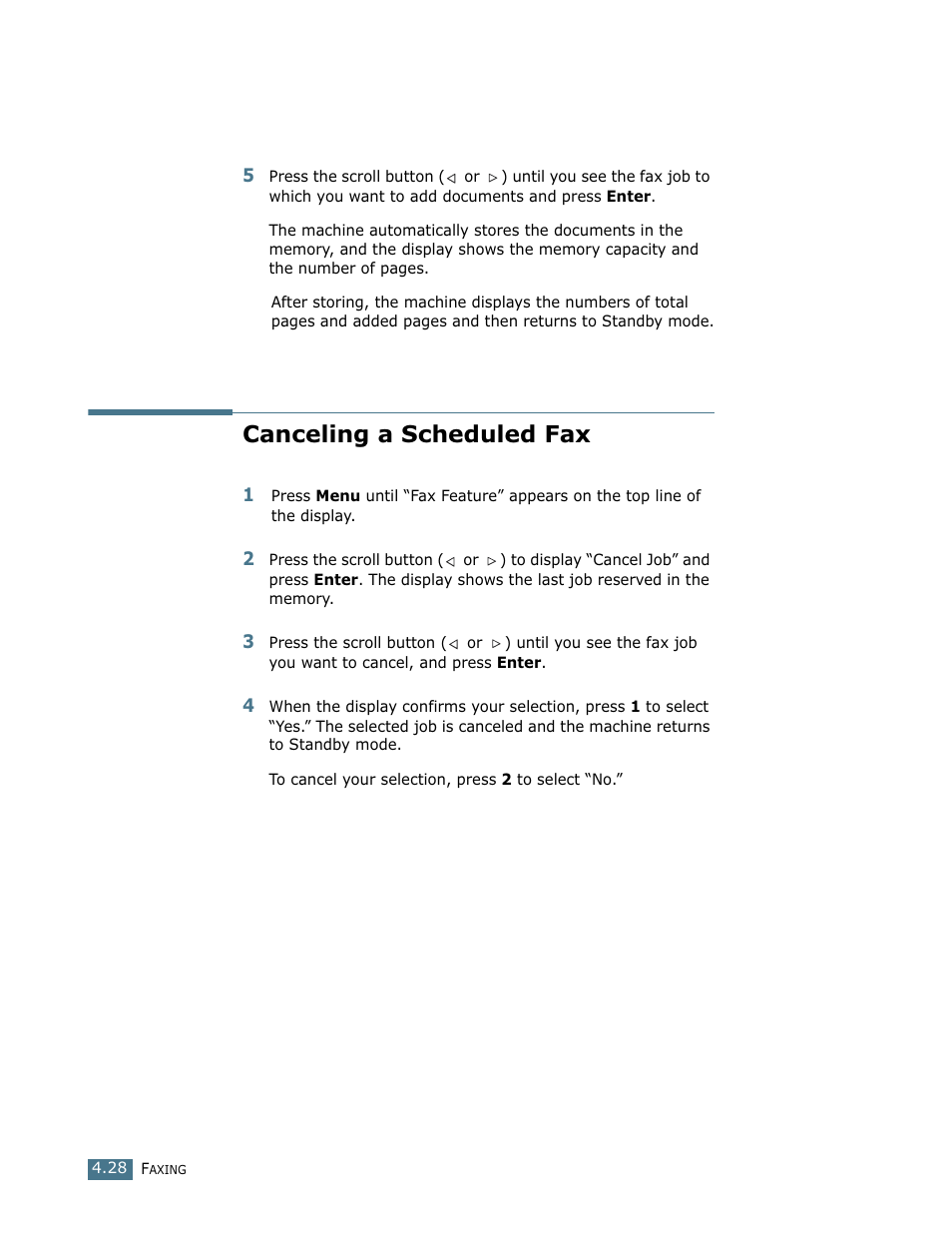 Canceling a scheduled fax | Lanier LF215 User Manual | Page 95 / 196