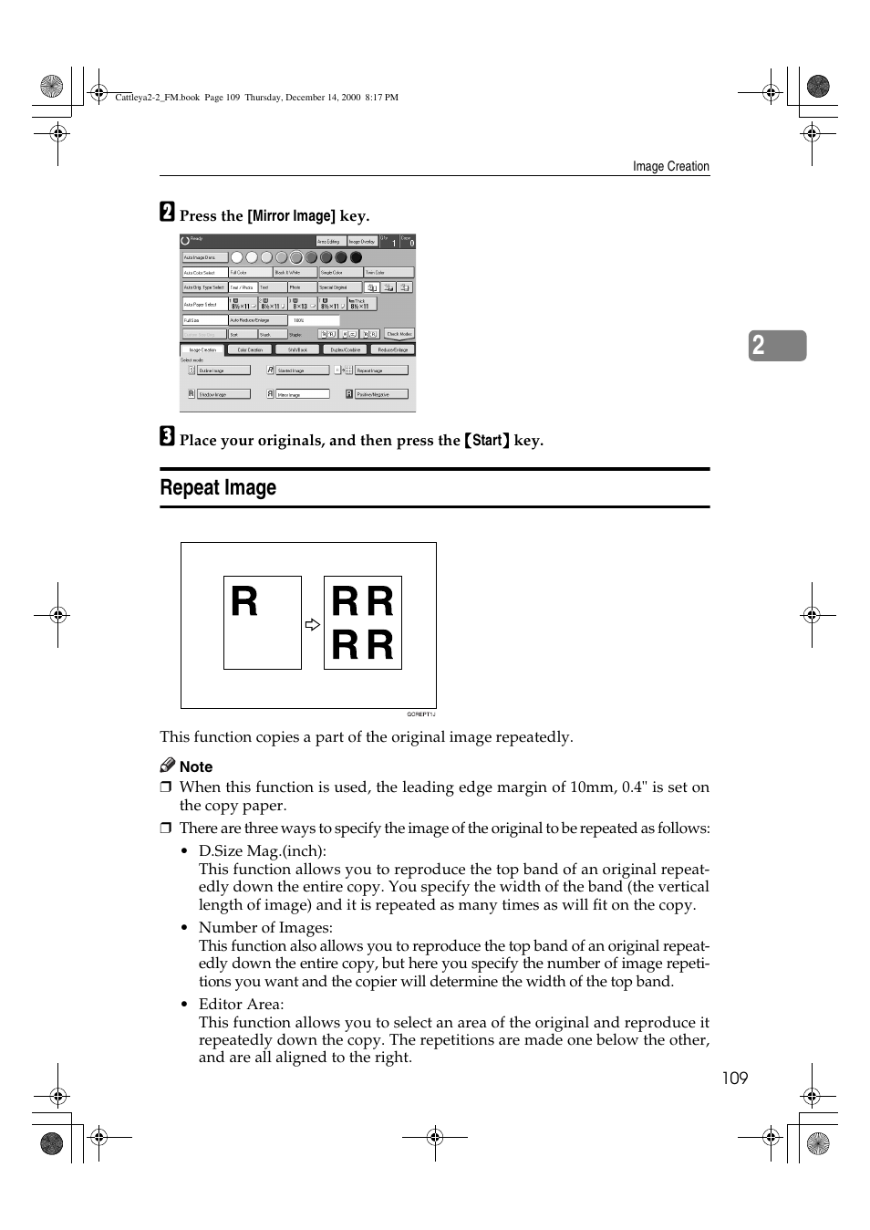 Repeat image | Lanier 5813 User Manual | Page 125 / 264