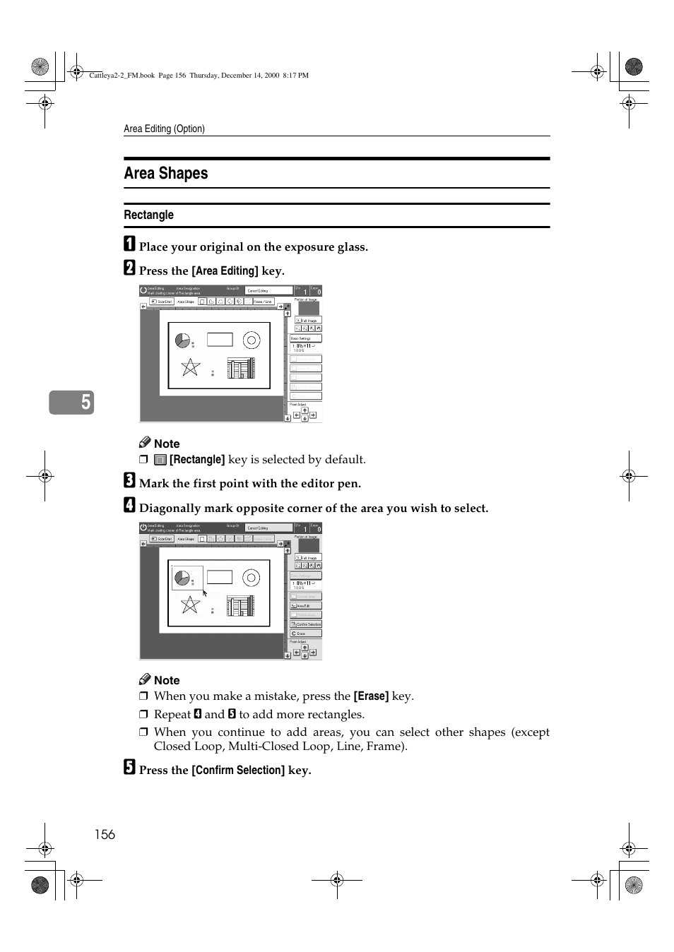 Area shapes | Lanier 5813 User Manual | Page 172 / 264