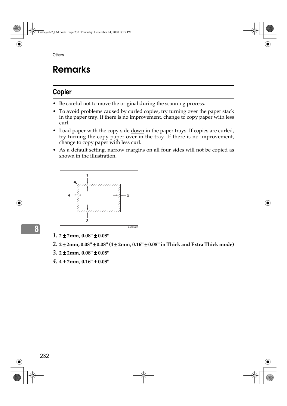 Remarks, 8remarks, Copier | Lanier 5813 User Manual | Page 248 / 264