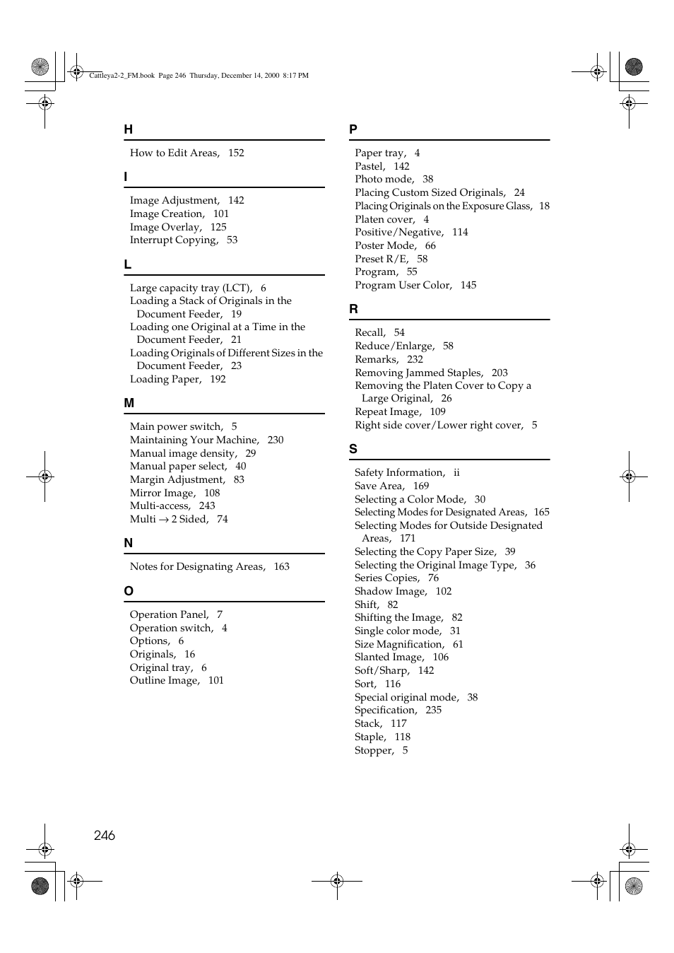 Lanier 5813 User Manual | Page 262 / 264