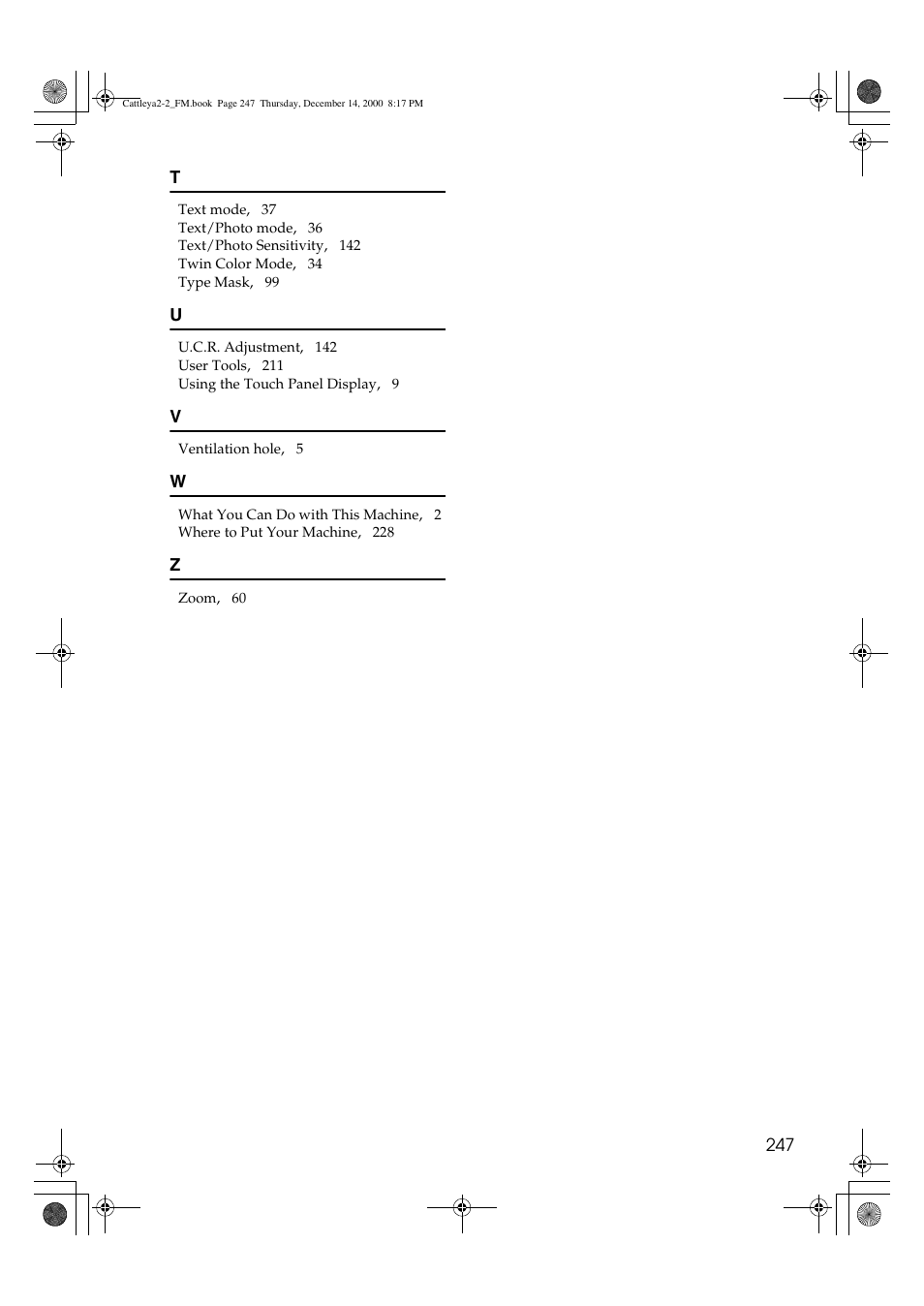 Lanier 5813 User Manual | Page 263 / 264