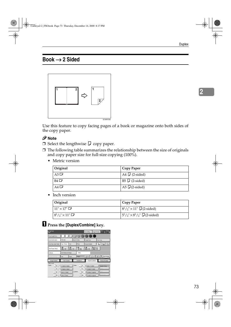 Book → → → → 2 sided | Lanier 5813 User Manual | Page 89 / 264