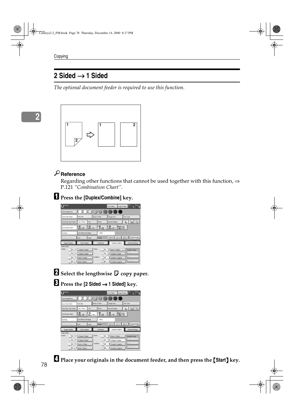 2 sided → → → → 1 sided | Lanier 5813 User Manual | Page 94 / 264