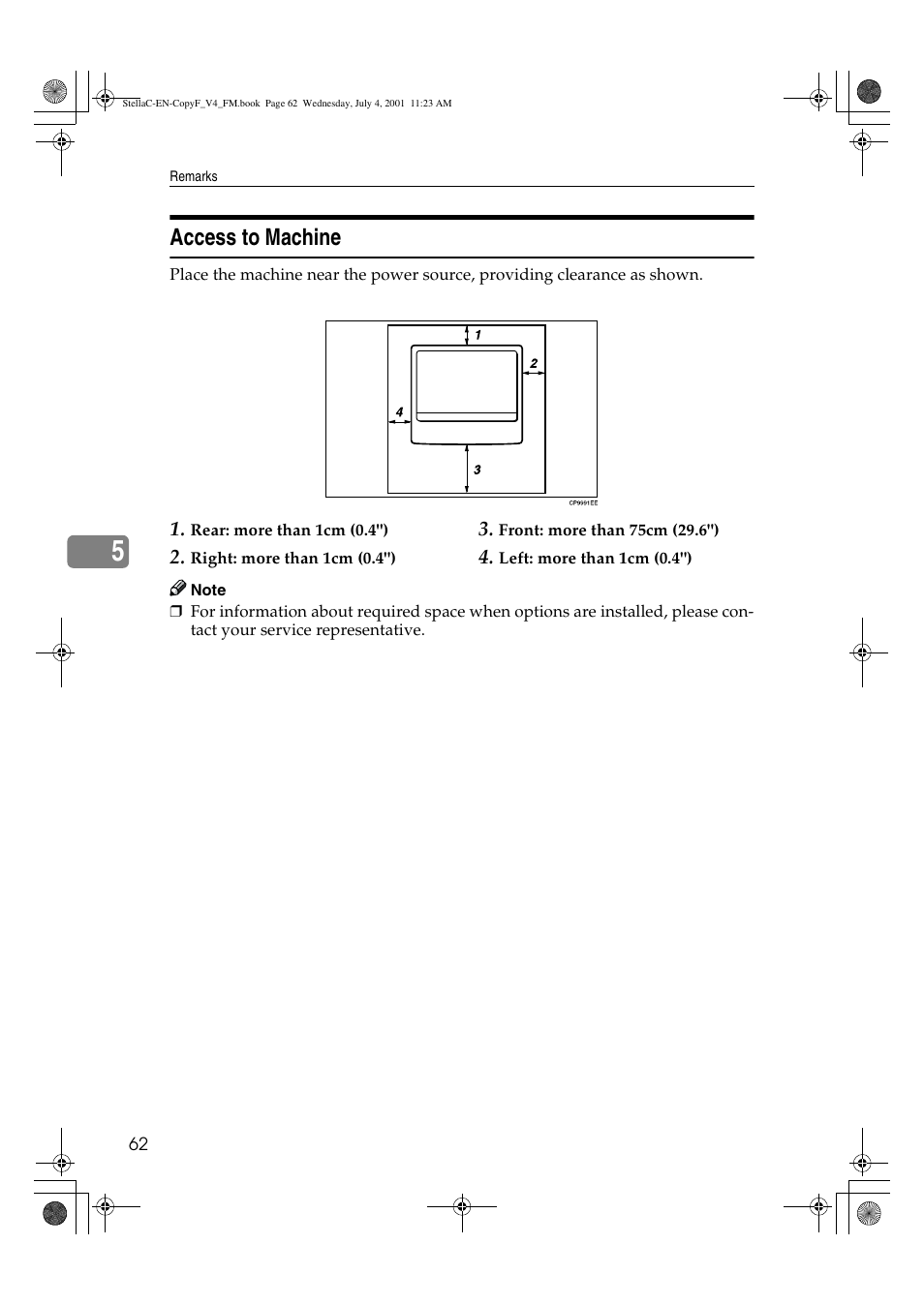 Access to machine | Lanier 5613 User Manual | Page 74 / 86