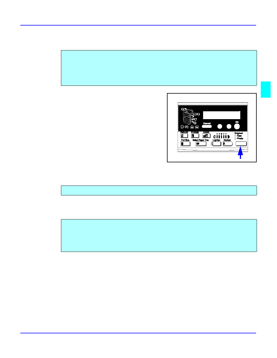 Selecting original modes, Text, Photo | Selecting original modes -7, Text -7 photo -7, See “selecting original modes” on, Selecting original modes 1 | Lanier 5618 User Manual | Page 33 / 106