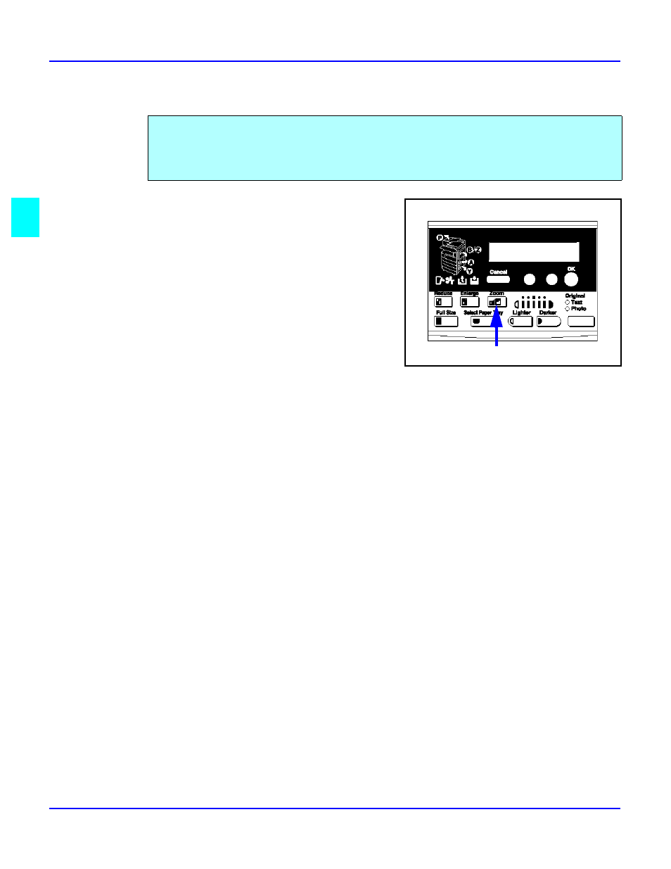 Zoom keys, Zoom keys -12, See “zoom keys” on | Lanier 5618 User Manual | Page 38 / 106