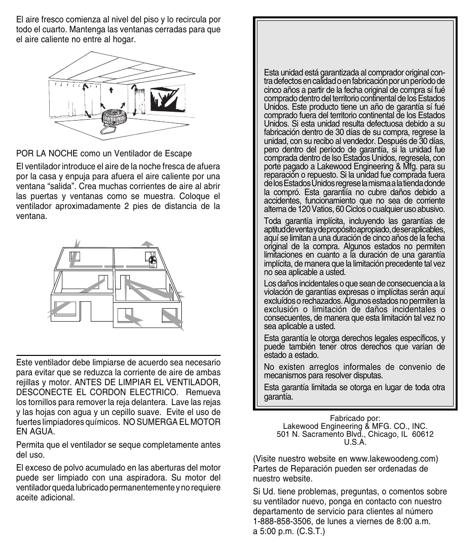 Lakewood Engineering HV-18 User Manual | Page 6 / 6