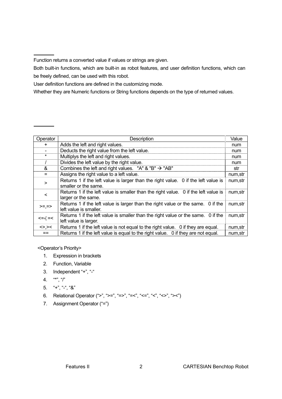 Operator | Loctite CARTESIAN 400 User Manual | Page 20 / 106