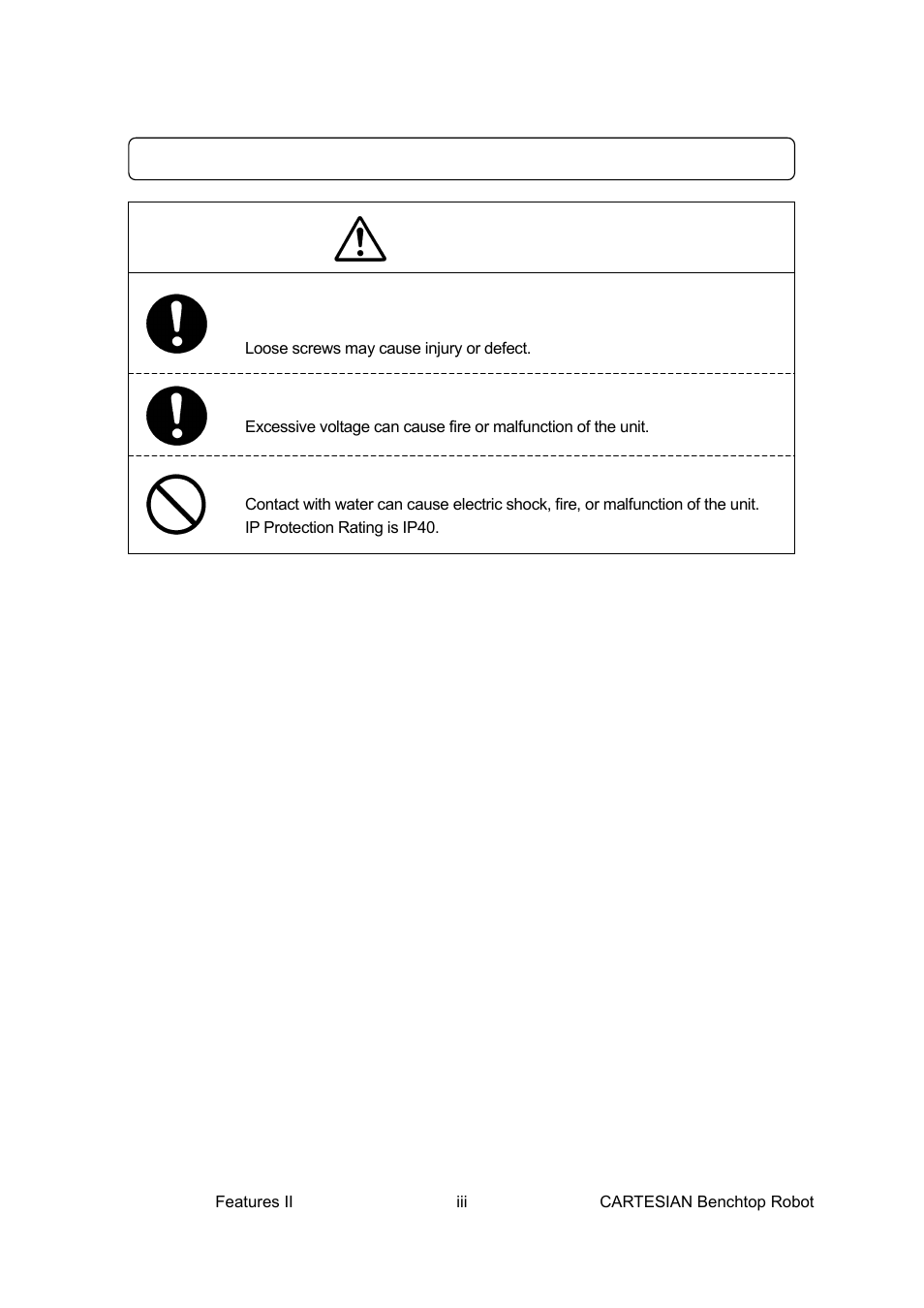 Warnings, For your safety | Loctite CARTESIAN 400 User Manual | Page 4 / 106