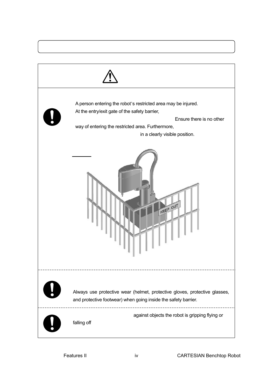 Warnings, For your safety, Installation | Loctite CARTESIAN 400 User Manual | Page 5 / 106