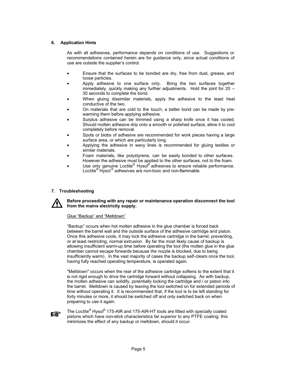 Loctite HYSOL P/N 98036 User Manual | Page 6 / 12