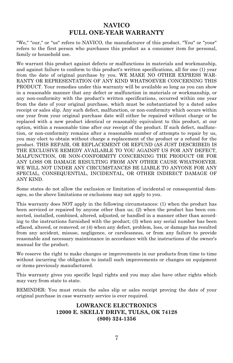 Lowrance electronic RIM 300 User Manual | Page 9 / 12